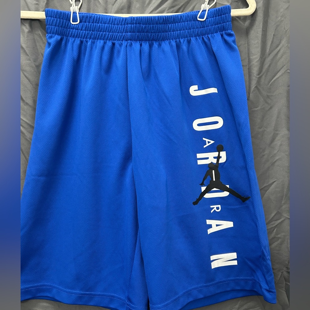 Jordan Nike Air Jumpman Royal Blue Mesh Shorts Boys Sz XL